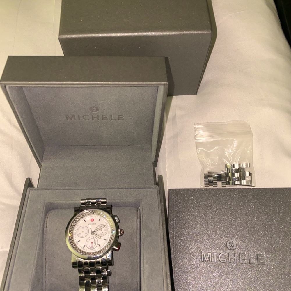 Michele Women's Diamond Bracelet Watch